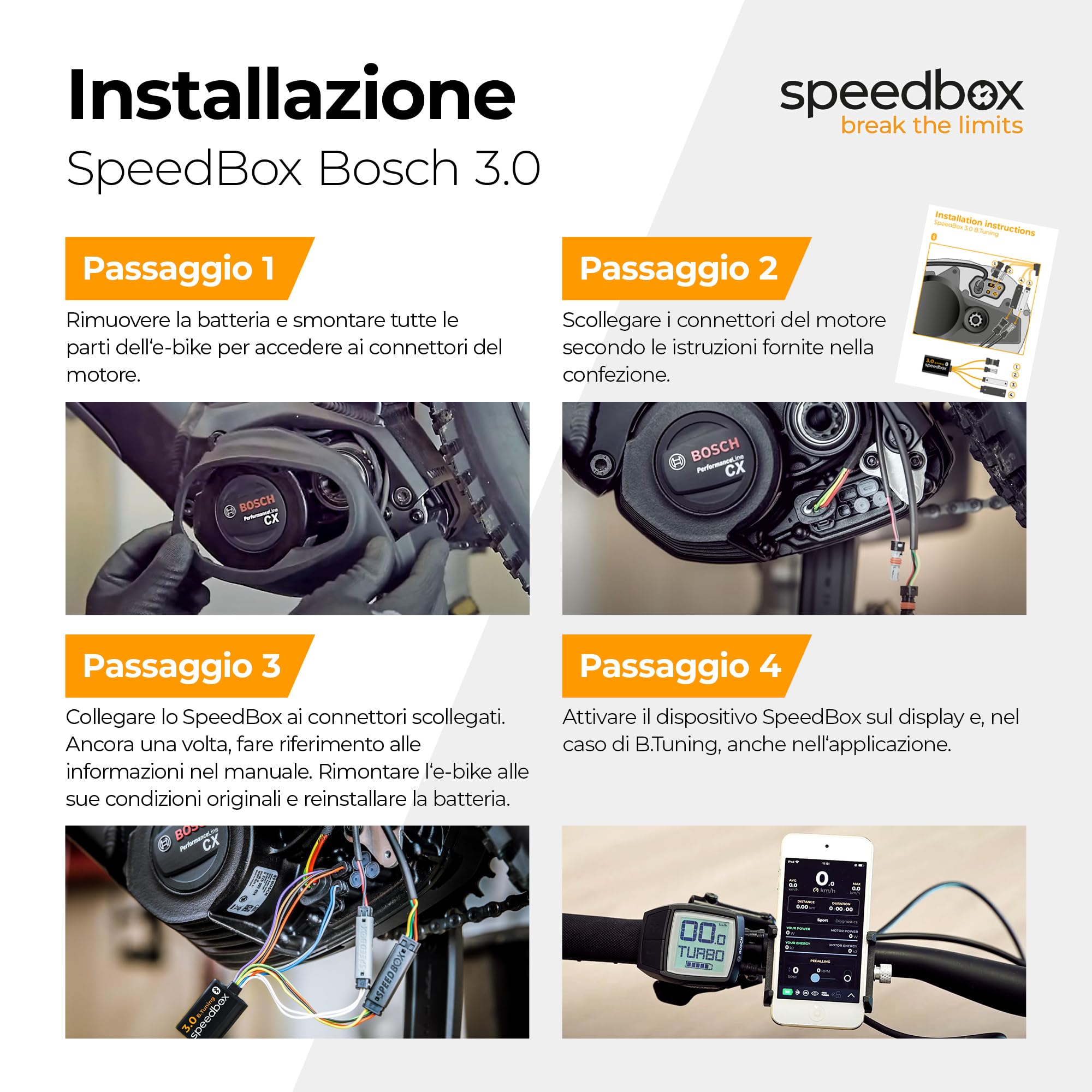 SpeedBox 3.0 compatibile con Bosch/Chip di tuning compatibile con